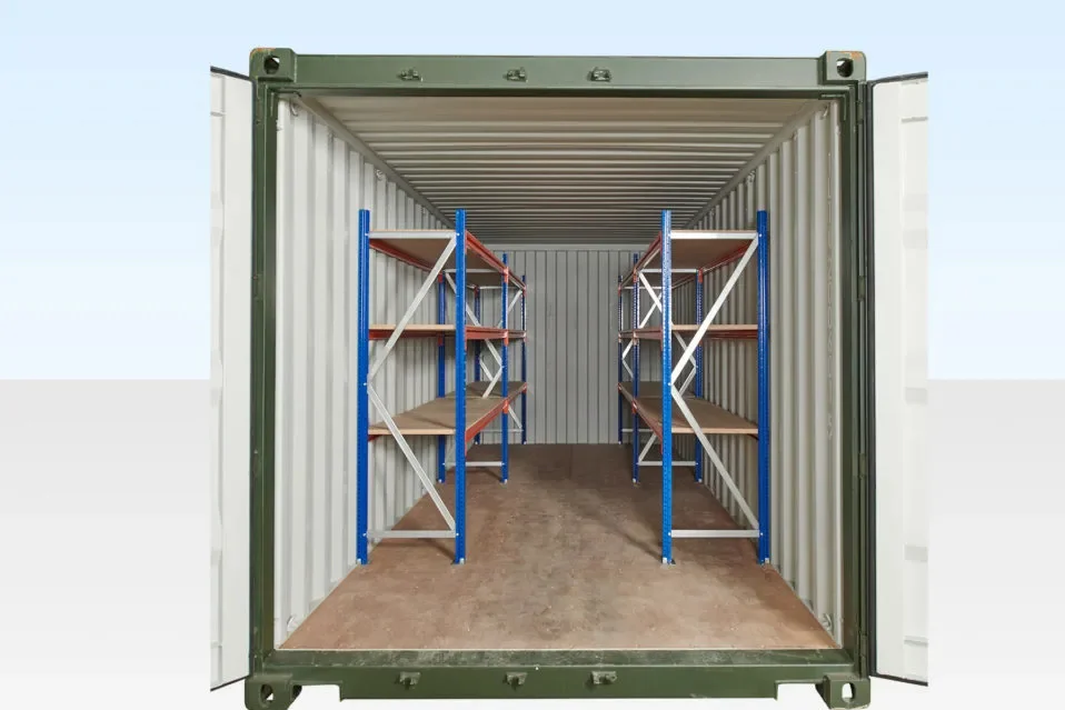 Adjustable, Heavy Duty Three Tier Container Racking (5 Bays) - Image 2