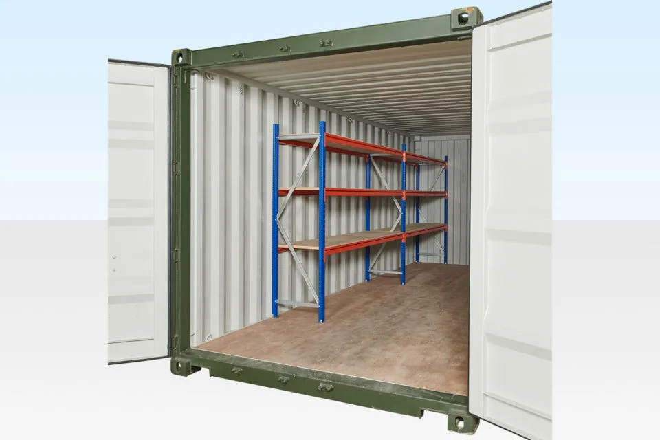 Adjustable, Heavy Duty Three Tier Container Racking (2 Bays) - Image 4