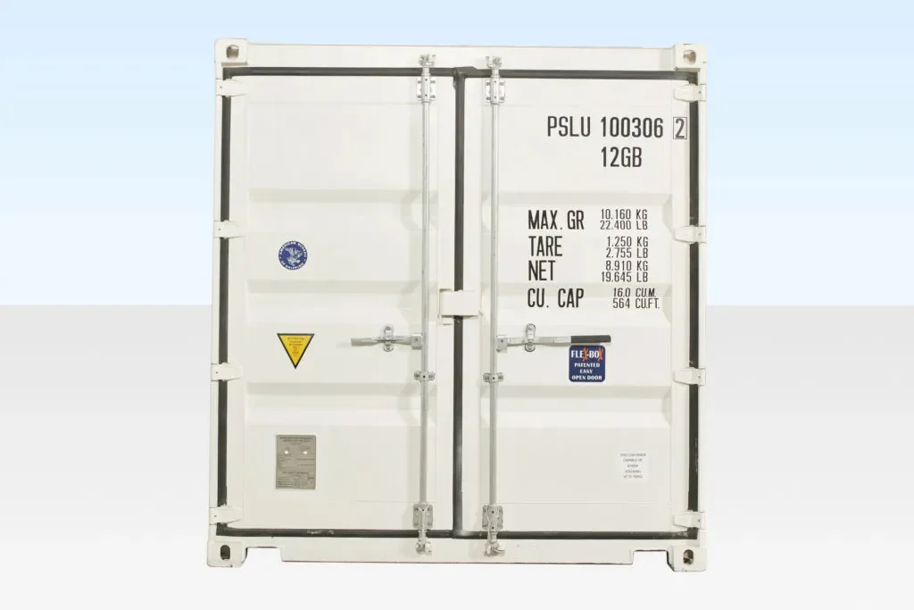 10ft x 8ft Shipping Container (One Trip) White (RAL 9003) - Image 3