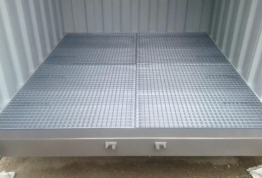 20Ft X 8Ft Open Mesh Floor Bunded Store