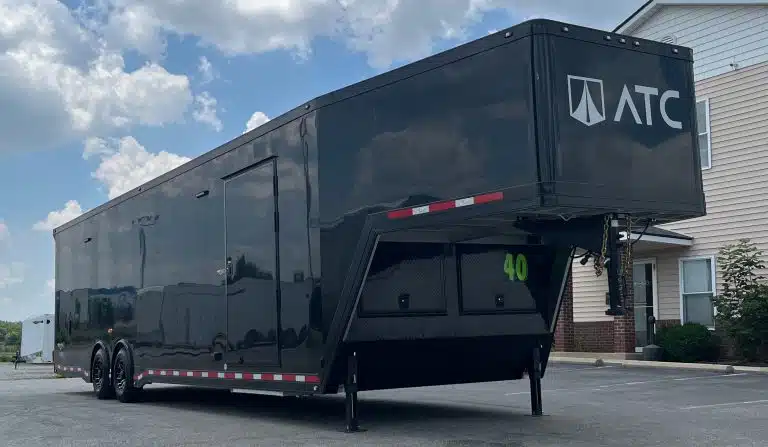 Enclosed ATC Gooseneck Car Trailer 2026 40ft. Aluminum ROM 500 w/Black Trim Package 5789 - Image 5