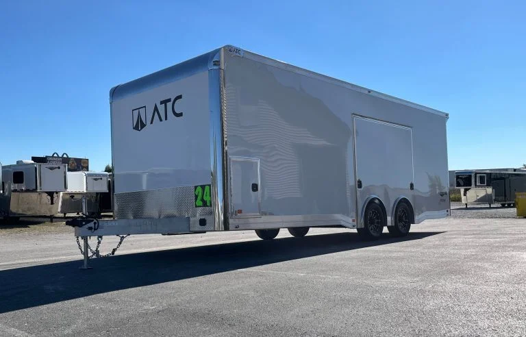 Enclosed ATC Car Trailer 2026 24ft. Aluminum ROM 550 w/Large Escape Door & LifeTrac 4994 - Image 2
