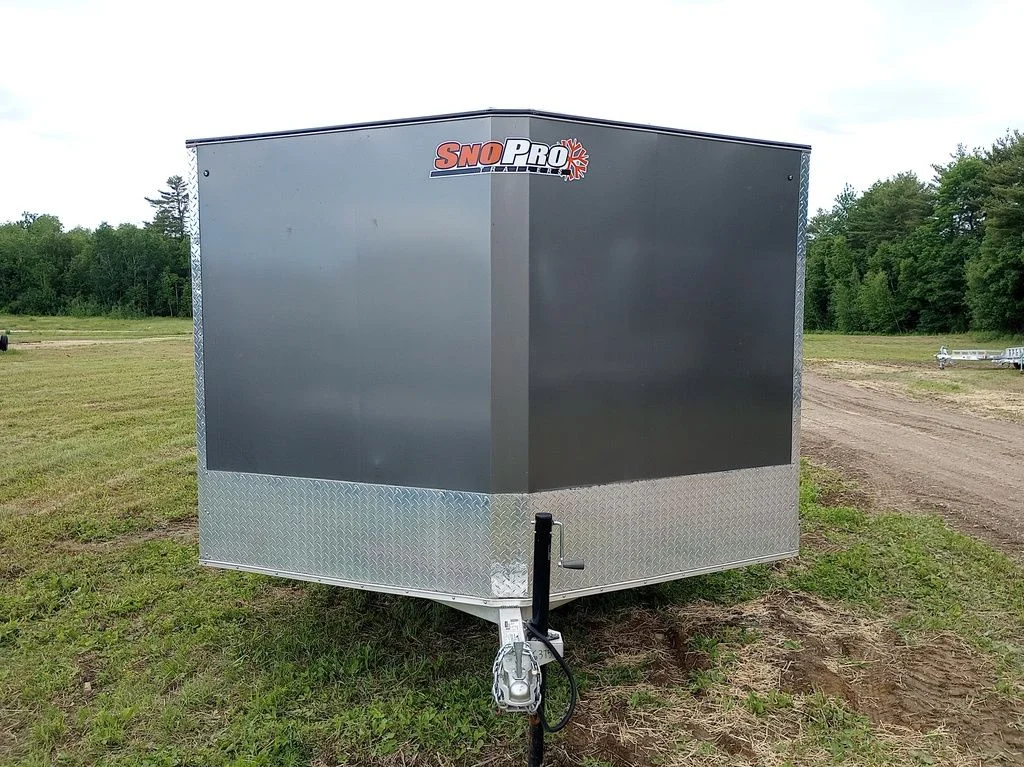 2022 Sno Pro Trailers 101×12 Aluminum Hybrid 2.0 w/Tapered Ramp, Mats & Guides - Image 3