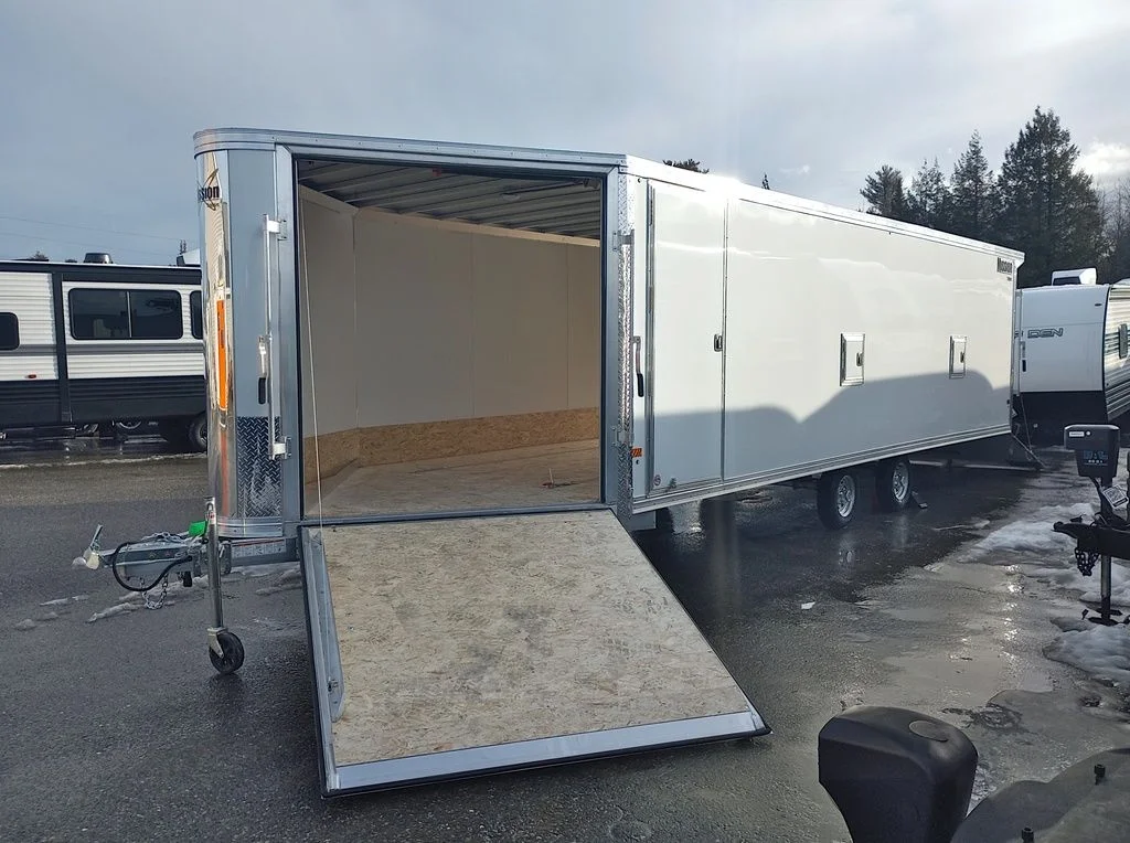 2024 Mission Trailers 101×24 Aluminum 4/5-Place Drive In/Out Deckover w/Galvanized Pkg, Canopy - Image 3