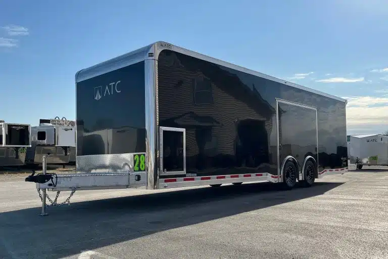 Enclosed ATC Car Trailer 2026 28ft. Aluminum ROM 550 w/LifeTrac & Large Escape Door 5951 - Image 2