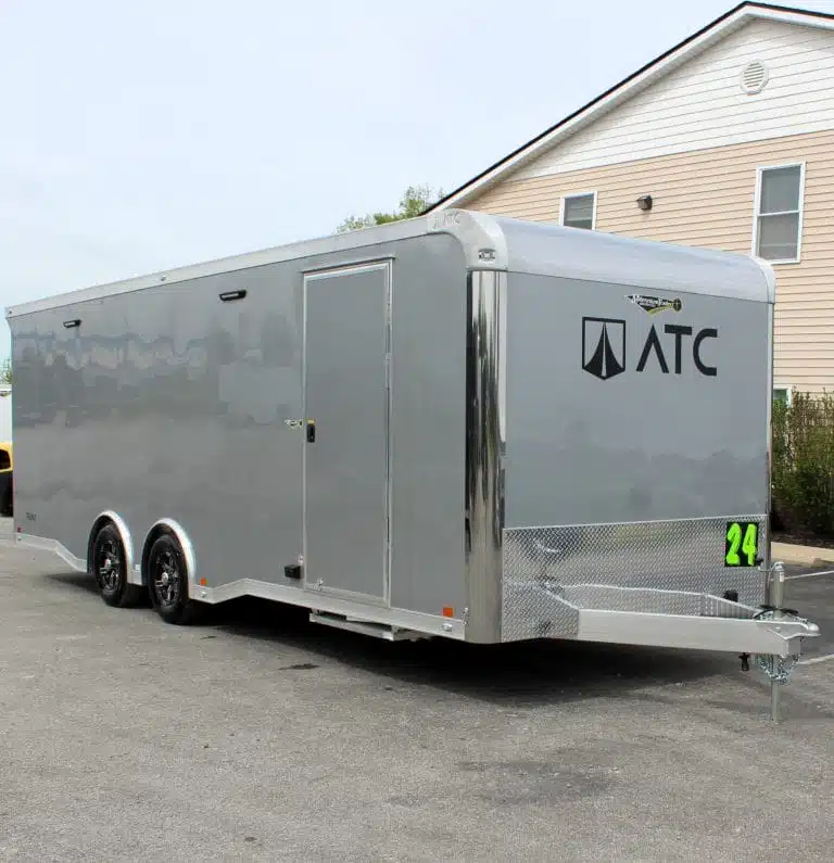 Enclosed ATC Car Trailer 2026 24ft. Aluminum ROM 400 w/Large Escape Door & Aluminum Wheels 5752 - Image 3