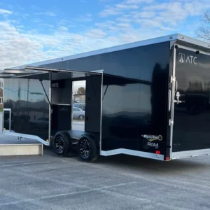 Enclosed ATC Car Trailer 2026 24ft. Aluminum ROM 400 w/Large Escape Door & Aluminum Wheels 5948