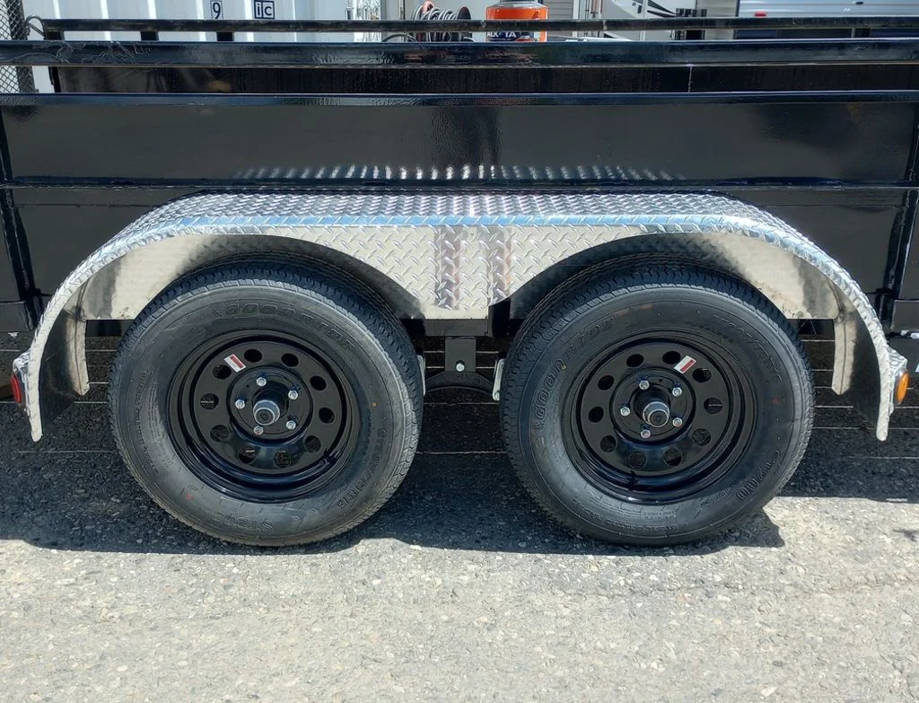 2024 PJ Trailers 7×14 7K Powder Coated Open Utility w/Rear Ramp Gate, Solid Metal Side Walls - Image 3