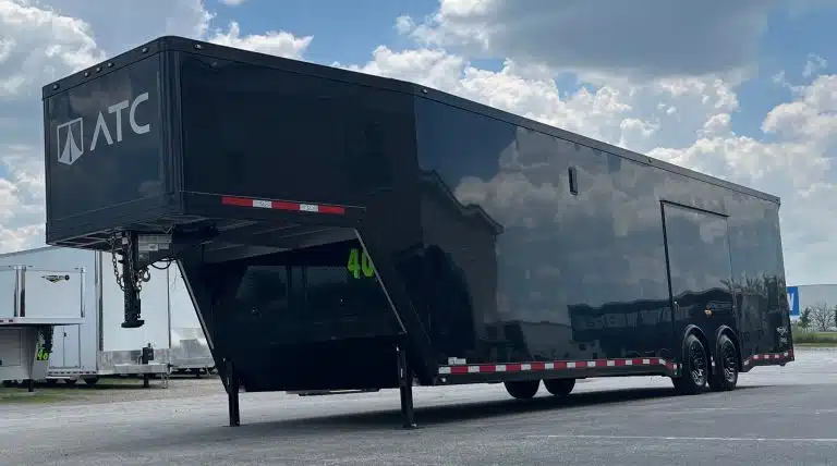 Enclosed ATC Gooseneck Car Trailer 2026 40ft. Aluminum ROM 500 w/Black Trim Package 5789 - Image 4