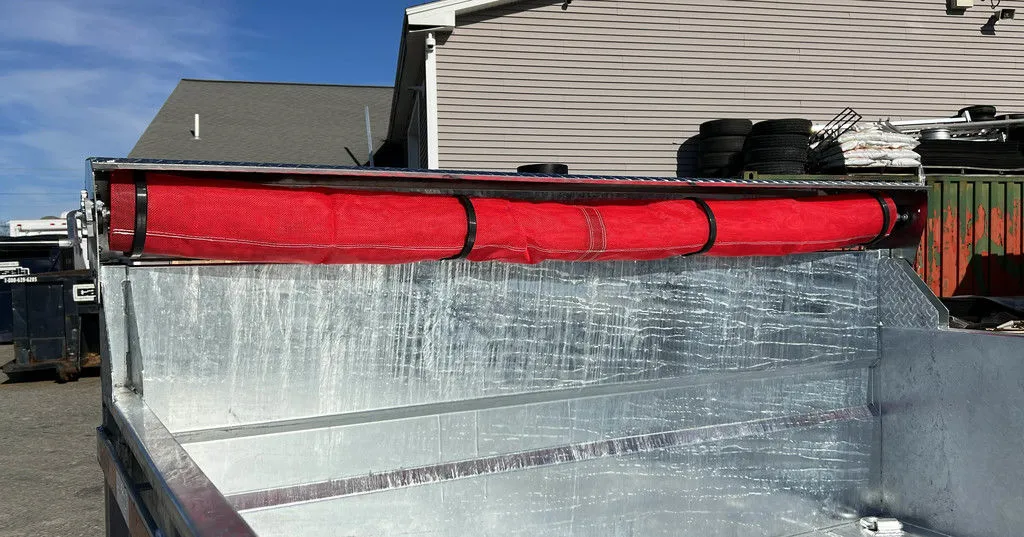 2024 N&N Trailers 7×14 14K Galvanized Hydraulic Dump w/Ramps, 2-Way Spreader Gate, Tarp Kit - Image 7