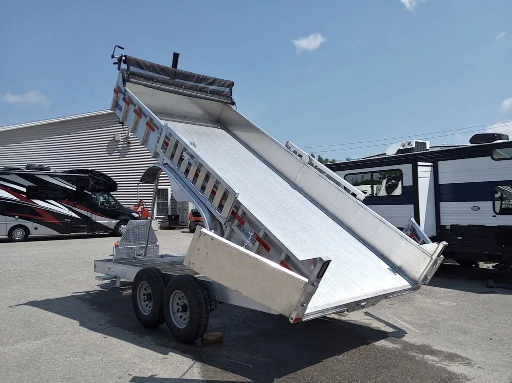 2025 Mission Trailers 7×16 14K Aluminum Hydraulic Dump w/Ramps, HD D-Rings, Barn Doors, Tarp Kit - Image 28