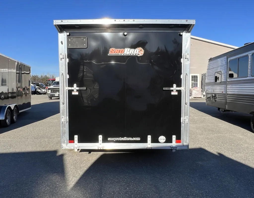 2024 Sno Pro 7.5×22 Aluminum 4-Place Drive In/Out w/Extra Height, Mats & Guides, Canopy - Image 21