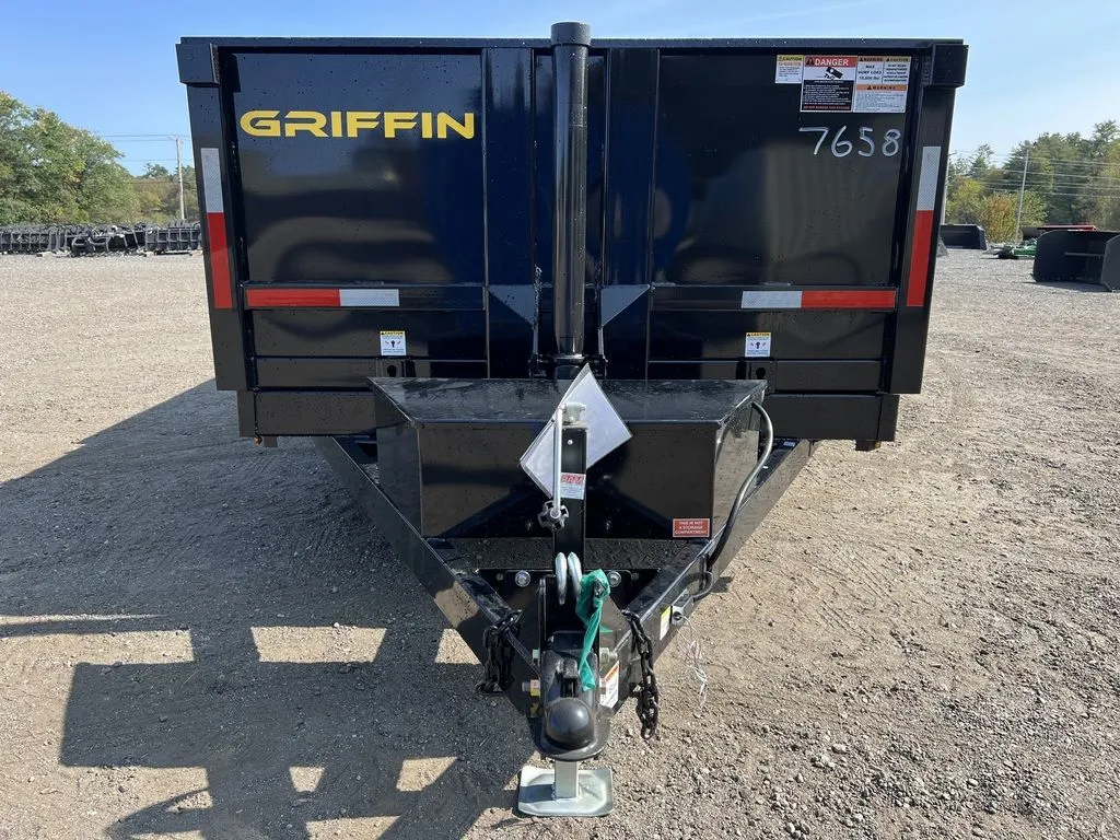 2024 Griffin Trailers 7×16 14K Telescopic Dump Trailer w/Ramps & Spare Tire Mount - Image 18