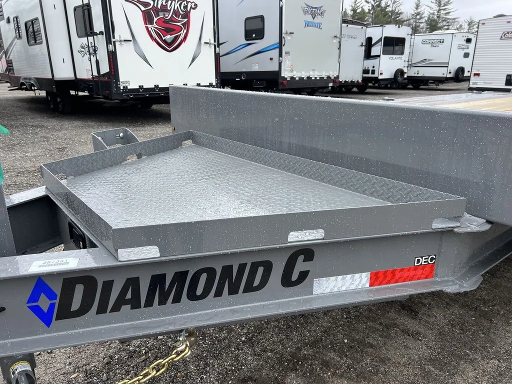 2024 Diamond C 8.5×20 20K Deckover Equipment Trailer w/ 72” Flip-Knee Ramps - Image 12