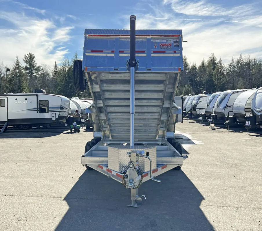 2024 N&N Trailers 7×14 14K Galvanized Hydraulic Dump w/Ramps, 2-Way Spreader Gate, Tarp Kit - Image 14
