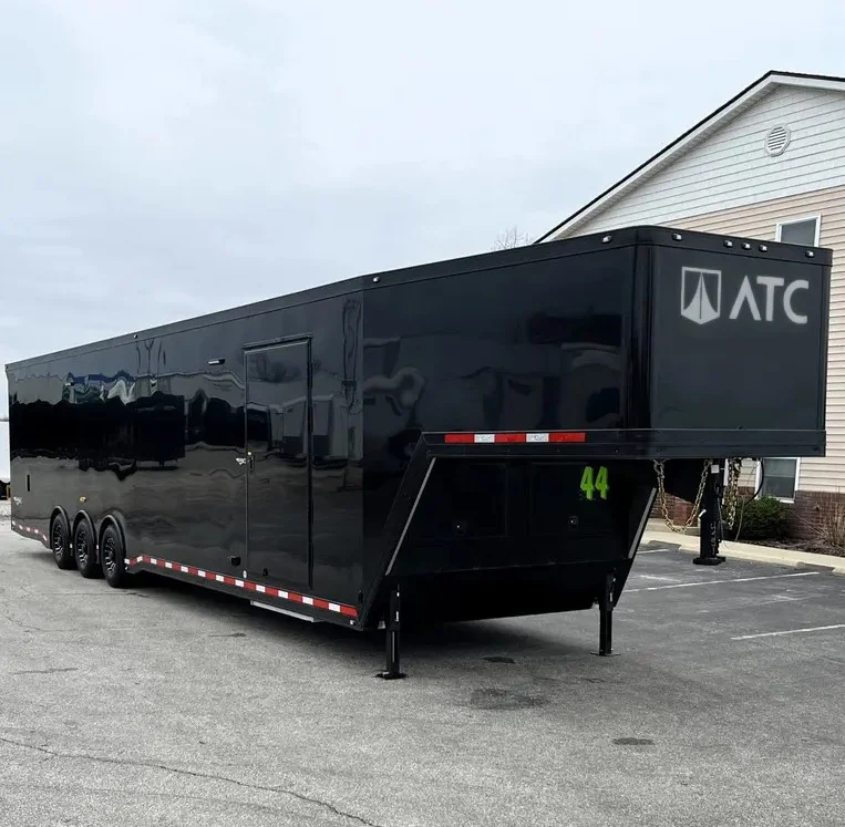 44 ft. Aluminum ATC ROM 500 Gooseneck Car Hauler, Premium Escape Door, LOADED Reduced Save $15k 4551
