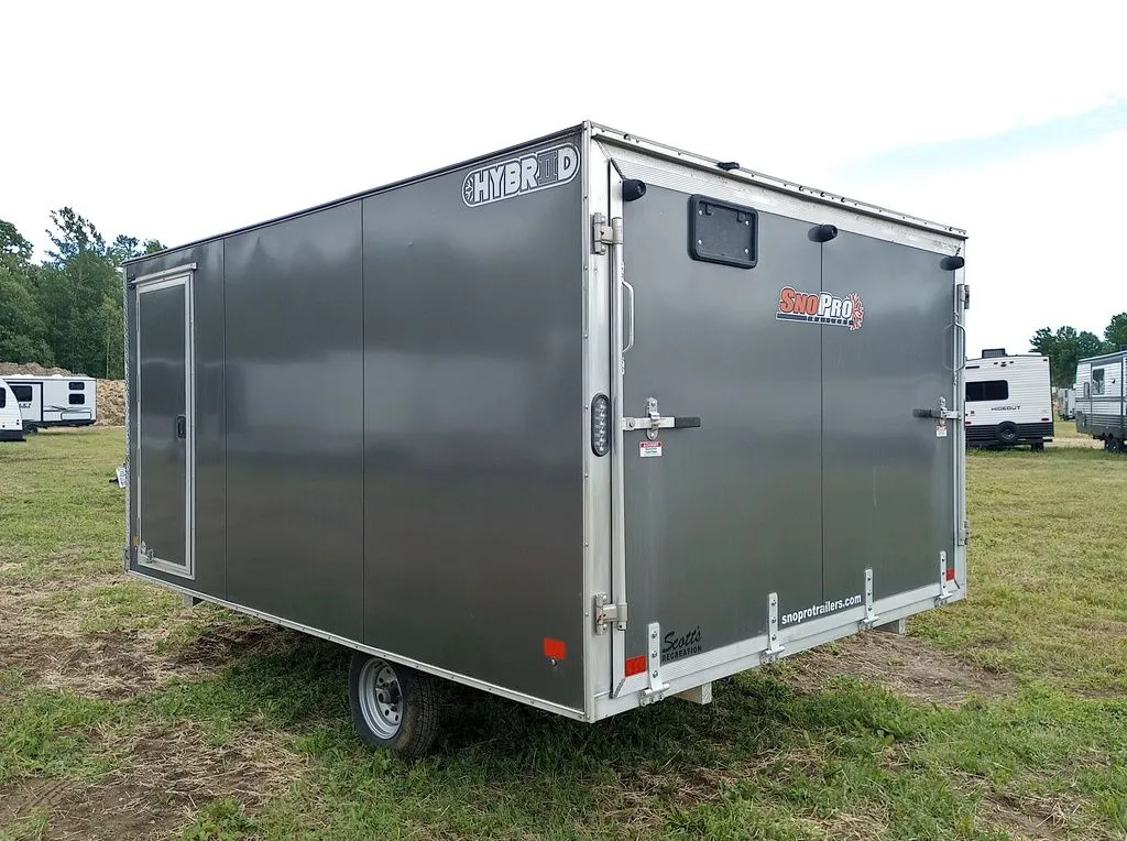 2022 Sno Pro Trailers 101×12 Aluminum Hybrid 2.0 w/Tapered Ramp, Mats & Guides - Image 18