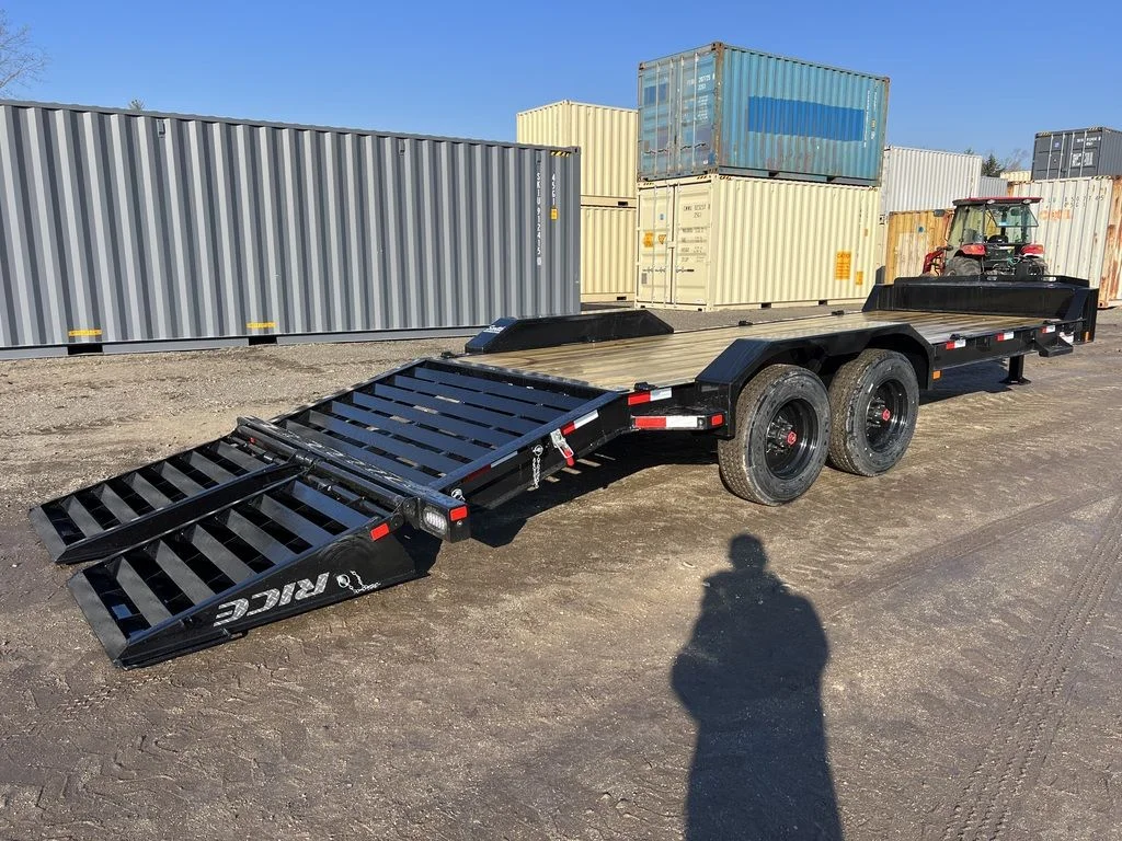 2024 Rice Trailers 7X18 Promax Industrial 21K Equipment w/Hydraulic Jack & Full Width Ramps - Image 8