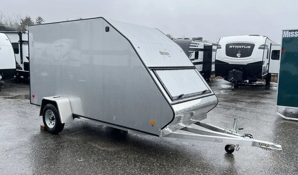 2024 Mission Trailers 60×12 Aluminum Single Place Crossover w/Galvanized Package, Rear Canopy - Image 16