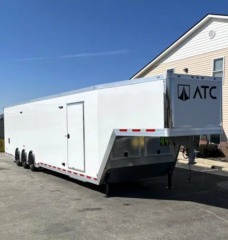 Enclosed ATC Gooseneck Car Trailer 2026 44ft. Aluminum ROM 500 w/Aluminum Wheels 5790 - Image 2