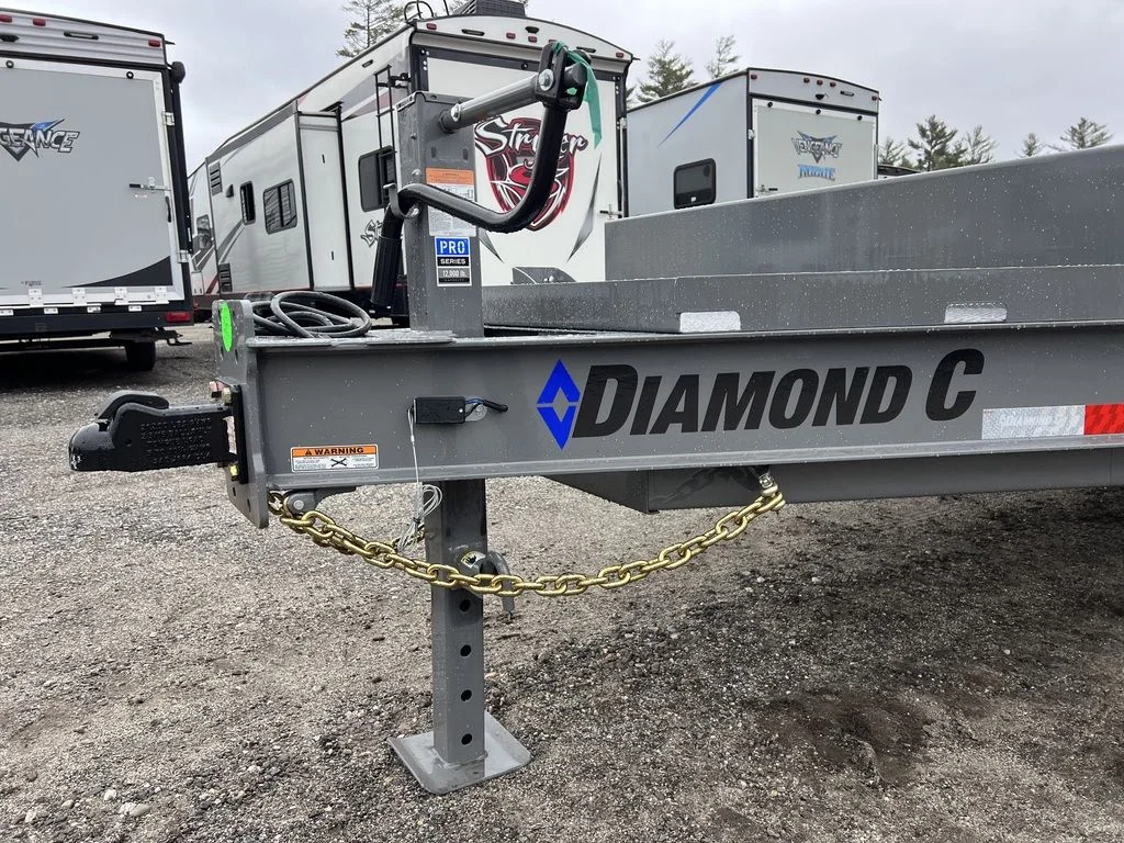 2024 Diamond C 8.5×20 20K Deckover Equipment Trailer w/ 72” Flip-Knee Ramps - Image 7