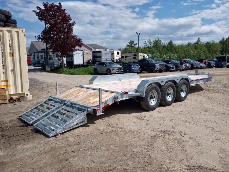 2024 N&N Trailers 7×20+3 Galvanized 22.5K Lowpro Equipment Trailer w/HD Full Width Ramps - Image 3