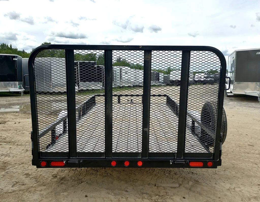 2024 PJ Trailers 7×14 Powder Coated Open Utility w/Rear Ramp Gate, ATV Side Loading Ramps - Image 3