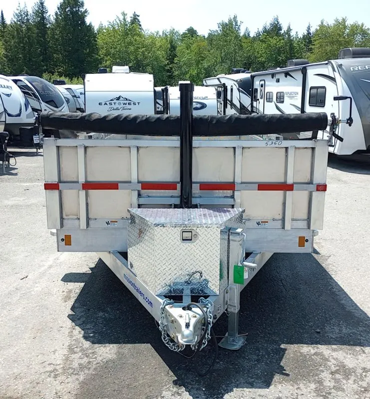 2025 Mission Trailers 7×16 14K Aluminum Hydraulic Dump w/Ramps, HD D-Rings, Barn Doors, Tarp Kit - Image 22