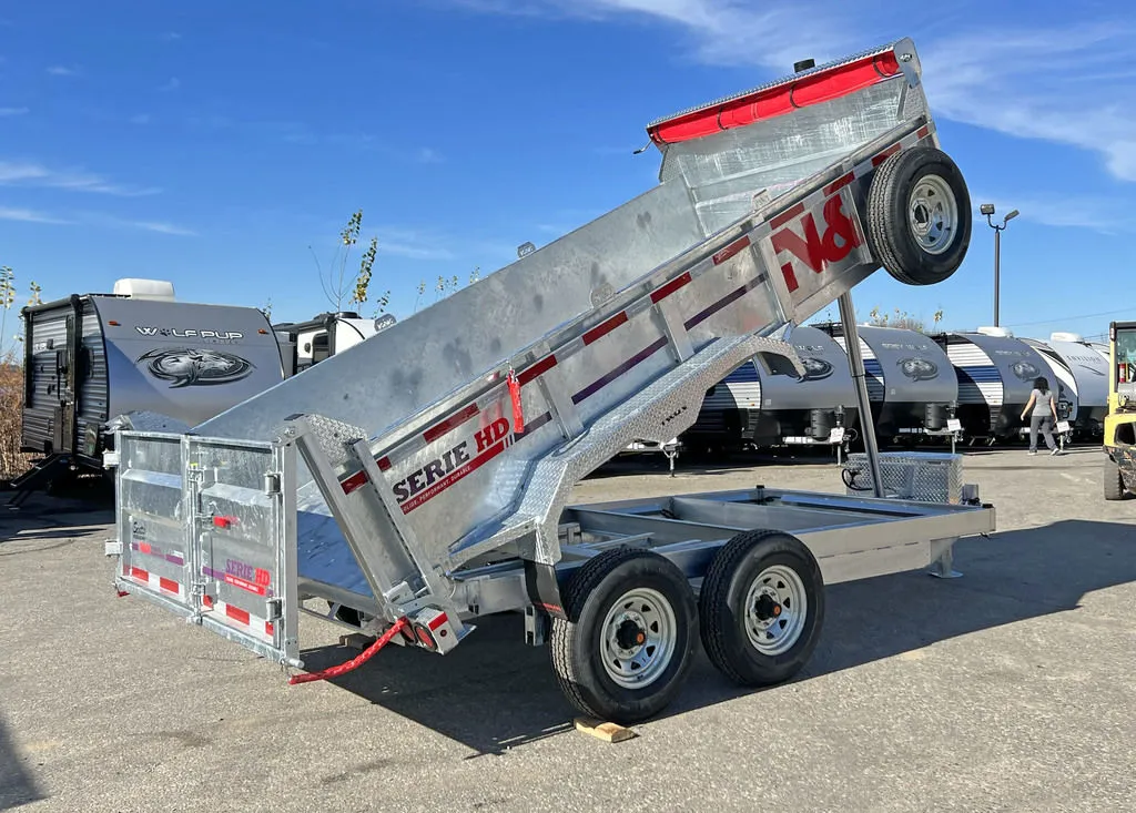 2024 N&N Trailers 7×14 14K Galvanized Hydraulic Dump w/Ramps, 2-Way Spreader Gate, Tarp Kit - Image 20