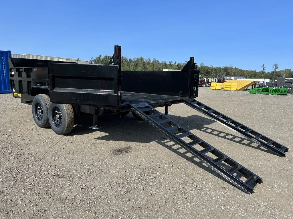2024 Griffin Trailers 7×16 14K Telescopic Dump Trailer w/Ramps & Spare Tire Mount - Image 17