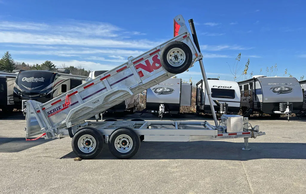 2024 N&N Trailers 7×14 14K Galvanized Hydraulic Dump w/Ramps, 2-Way Spreader Gate, Tarp Kit - Image 18