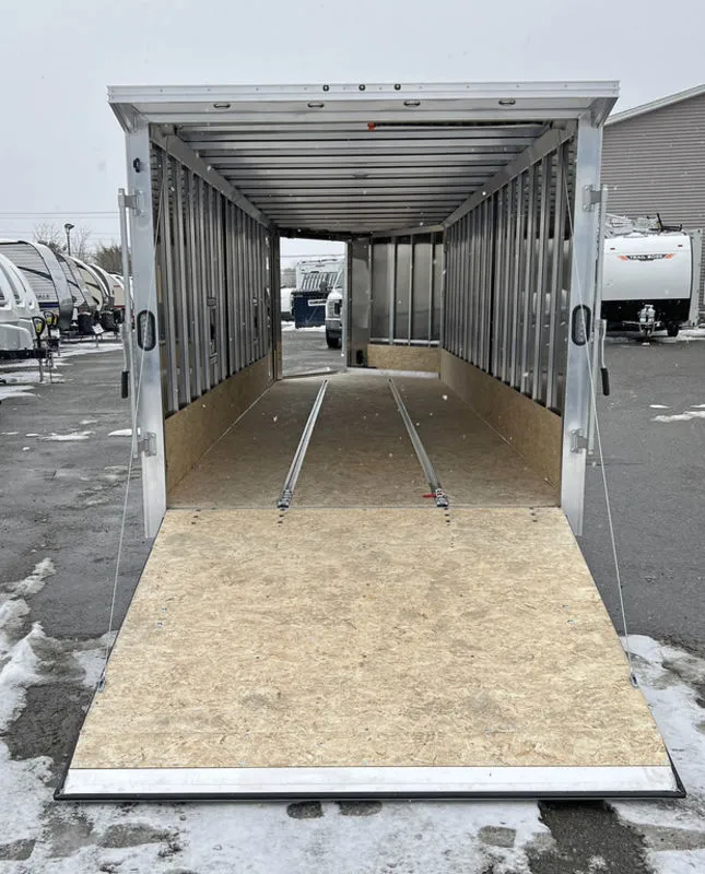 2024 E-Z Hauler 7×24 Aluminum 4-Place Drive In/Out w/Tapered Ramps, Rear Canopy - Image 25
