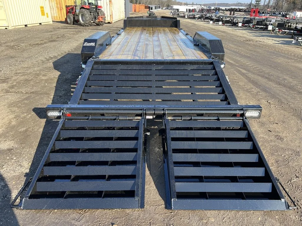 2024 Rice Trailers 7X18 Promax Industrial 21K Equipment w/Hydraulic Jack & Full Width Ramps - Image 7