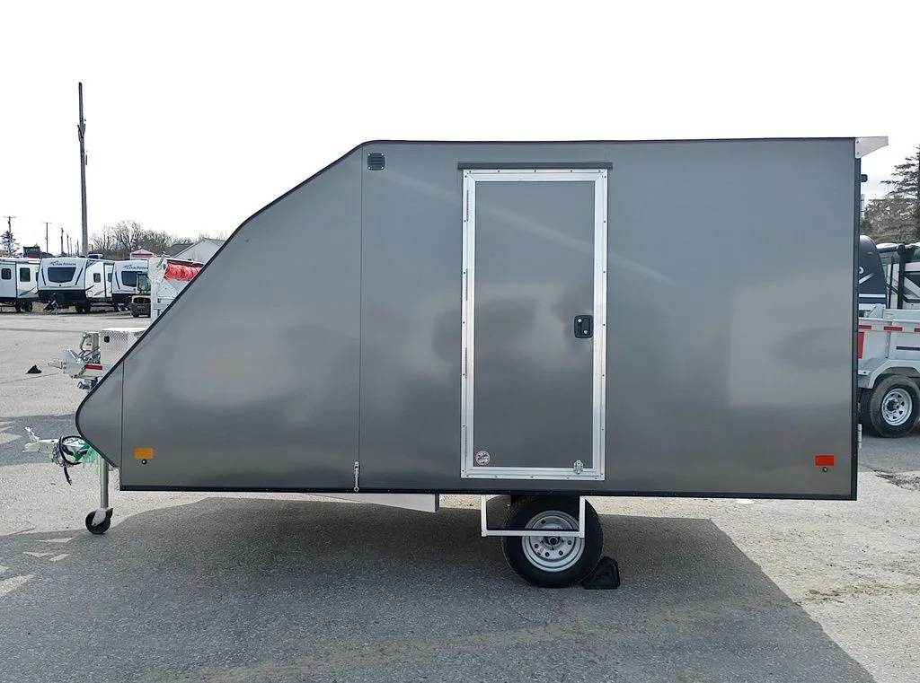 Mission Trailers 101×12 Aluminum 2-Place Crossover w/Mats & Guides, Rear Canopy - Image 4