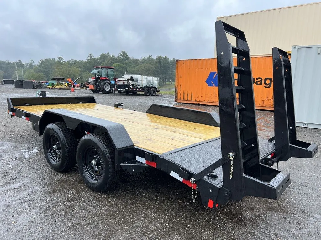 2024 Rice Trailers 7×16 10K Equipment Hauler w/D-Rings, Spare Mount, & Toolbox - Image 11