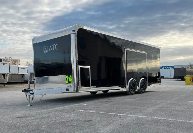 Enclosed ATC Car Trailer 2026 24ft. Aluminum ROM 400 w/Large Escape Door & Aluminum Wheels 5948 - Image 2