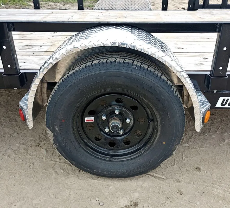 2024 PJ Trailers 7×14 Powder Coated Open Utility w/Rear Ramp Gate, ATV Side Loading Ramps - Image 6