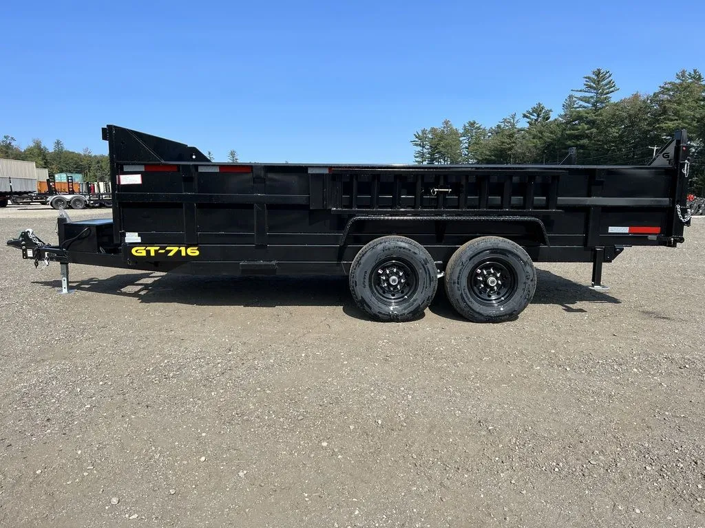 2024 Griffin Trailers 7×16 14K Telescopic Dump Trailer w/Ramps & Spare Tire Mount - Image 20