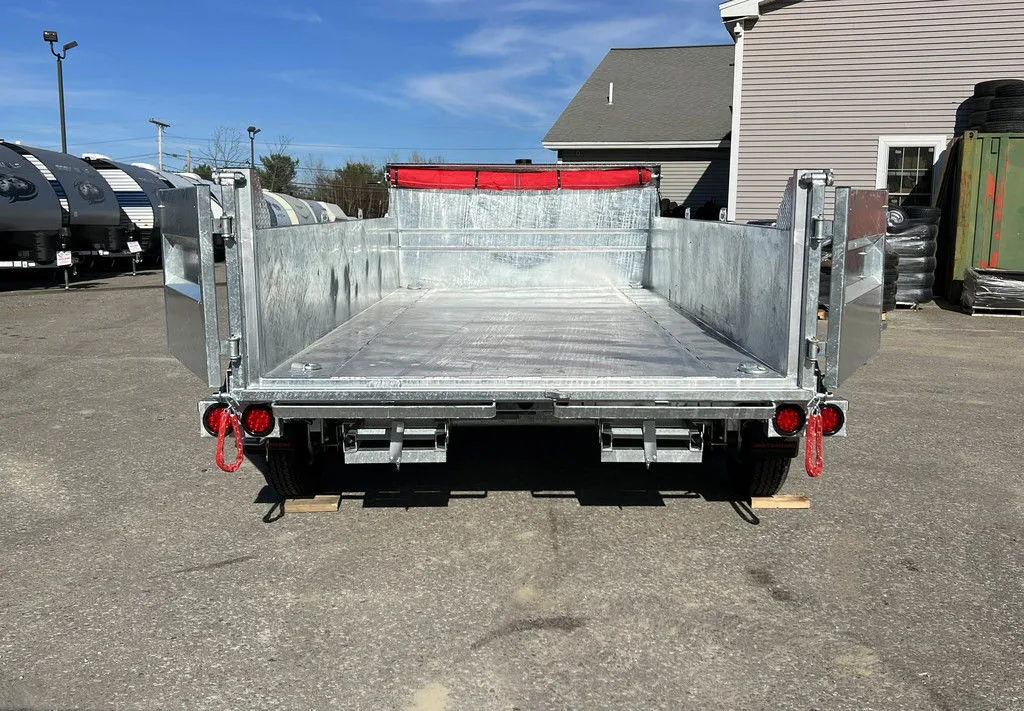 2024 N&N Trailers 7×14 14K Galvanized Hydraulic Dump w/Ramps, 2-Way Spreader Gate, Tarp Kit - Image 24