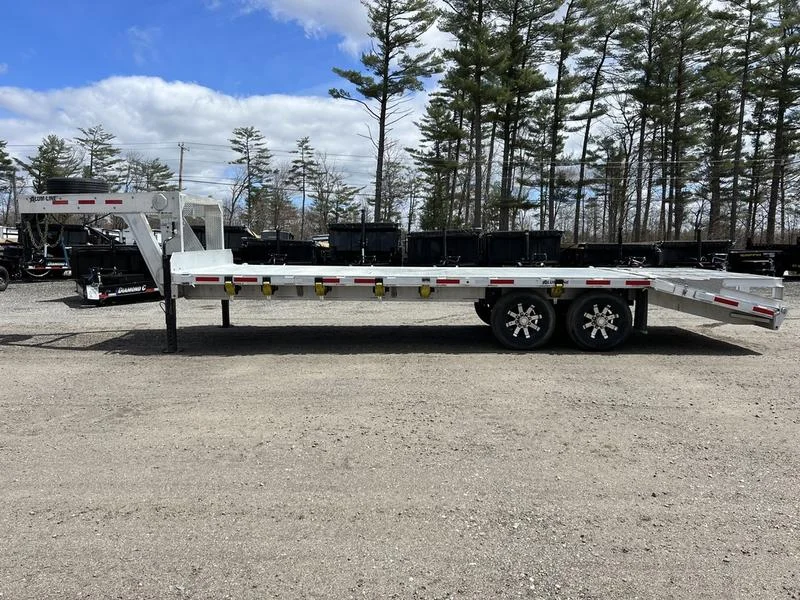 2024 Alum Line Trailers 8.5×24 13K Aluminum Gooseneck w/Flip-Over Ramps - Image 15