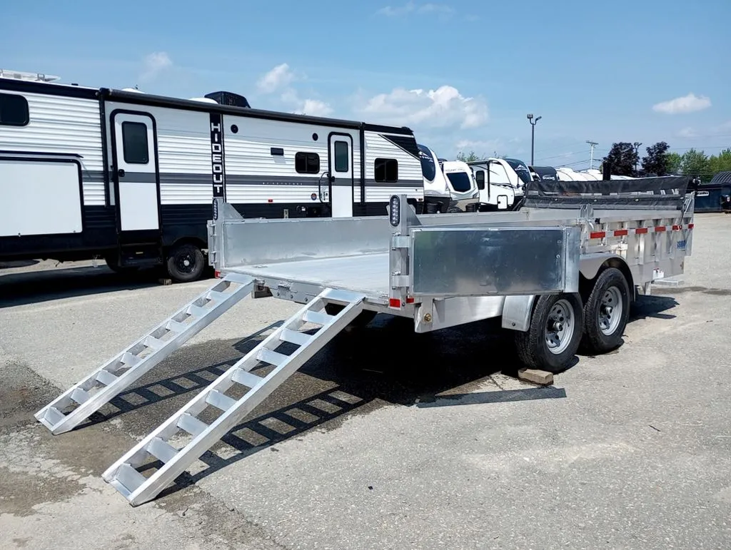 2025 Mission Trailers 7×16 14K Aluminum Hydraulic Dump w/Ramps, HD D-Rings, Barn Doors, Tarp Kit - Image 19
