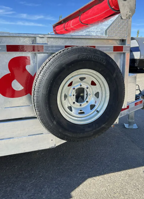 2024 N&N Trailers 7×14 14K Galvanized Hydraulic Dump w/Ramps, 2-Way Spreader Gate, Tarp Kit - Image 6