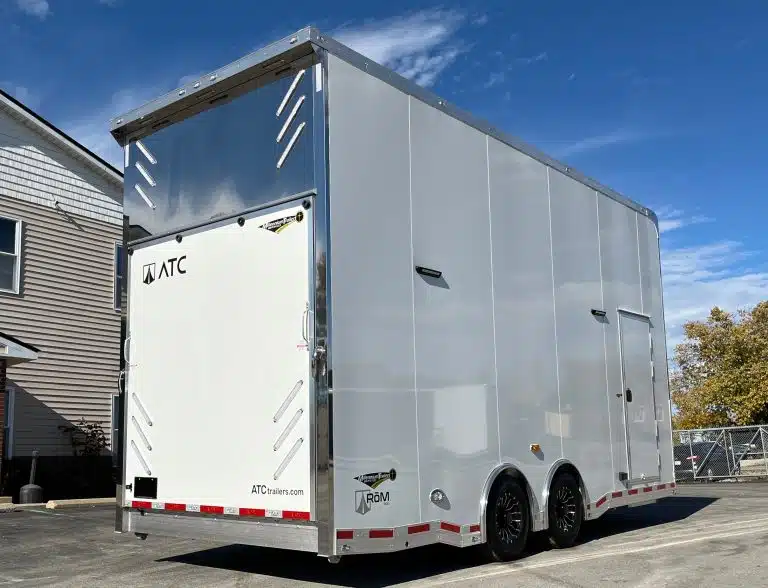 Enclosed ATC Car Trailer 2026 22ft. Aluminum Stacker ROM 900 w/14ft. Tiltable Lift 5264 - Image 3