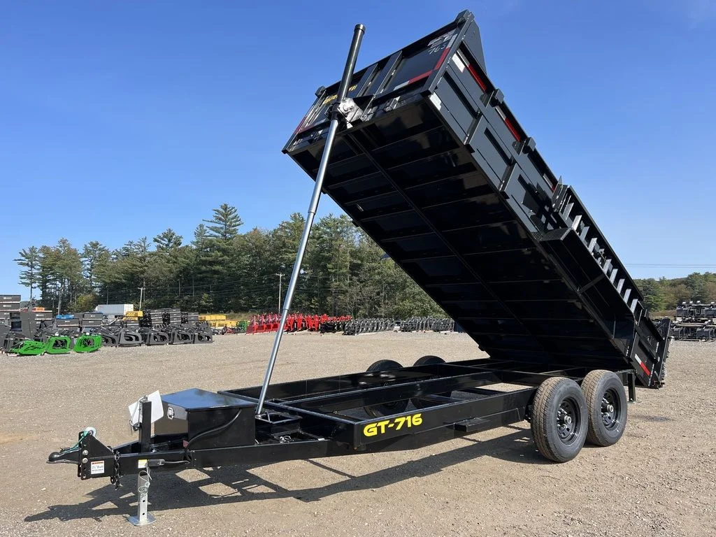 2024 Griffin Trailers 7×16 14K Telescopic Dump Trailer w/Ramps & Spare Tire Mount - Image 4