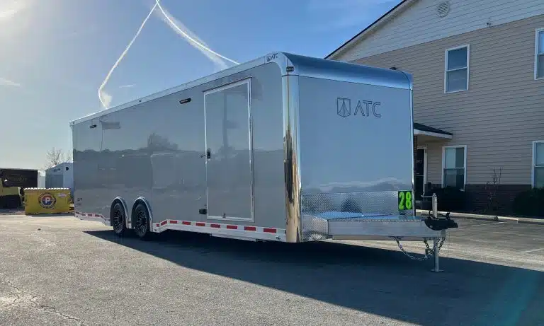 Enclosed ATC Car Trailer 2026 28ft. Aluminum ROM 550 w/LifeTrac & Large Escape Door 5950 - Image 3