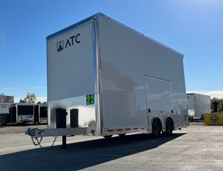 Enclosed ATC Car Trailer 2026 22ft. Aluminum Stacker ROM 900 w/14ft. Tiltable Lift 5264 - Image 2