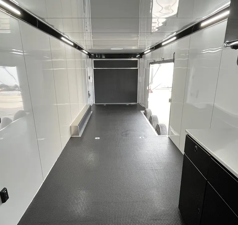 44 ft. Aluminum ATC ROM 500 Gooseneck Car Hauler, Premium Escape Door, LOADED Reduced Save $15k 4551 - Image 4