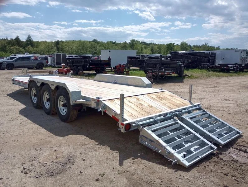 2024 N&N Trailers 7×20+3 Galvanized 22.5K Lowpro Equipment Trailer w/HD Full Width Ramps - Image 4