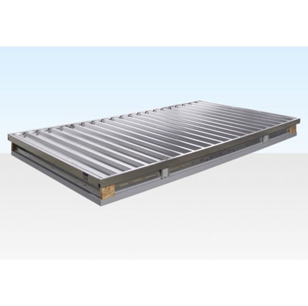 4M X 2.1M Flat Pack Container Store – Galvanised - Image 2
