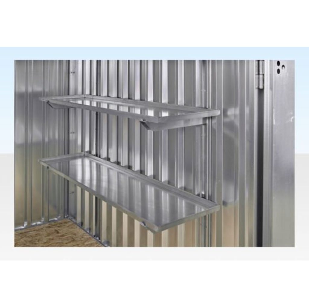 3M X 2.1M Flat Pack Storage Container – Galvanised - Image 2